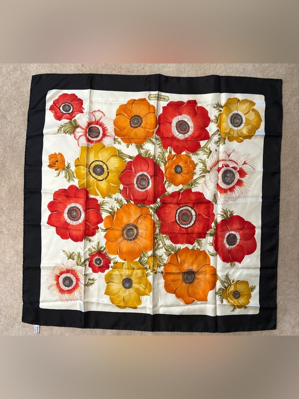 SALVATORE FERRAGAMO SILK SCARF
